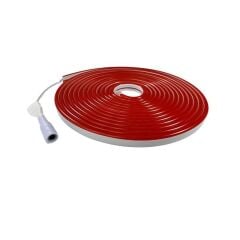 12 Volt 6x12mm Kırmızı Esnek Neon Led 5 Metre (2.5 cm'de Kesilebilir.)