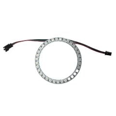 WS2812B Matrix Dijital Yuvarlak Pixel Led 24 Led Halka ARGB Magic Led Ayrı Ayrı Adresli Matrix  Ekran 5V Dış Çap 73mm İç Çap 54mm