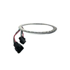 WS2812B Matrix Dijital Yuvarlak Pixel Led 24 Led Halka ARGB Magic Led Ayrı Ayrı Adresli Matrix  Ekran 5V Dış Çap 73mm İç Çap 54mm