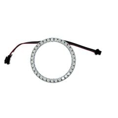 WS2812B Matrix Dijital Yuvarlak Pixel Led 35 Led Halka ARGB Magic Led Ayrı Ayrı Adresli Matrix Ekran 5V Dış Çap 96mm İç Çap 77mm
