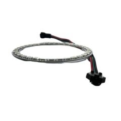 WS2812B Matrix Dijital Yuvarlak Pixel Led 35 Led Halka ARGB Magic Led Ayrı Ayrı Adresli Matrix Ekran 5V Dış Çap 96mm İç Çap 77mm