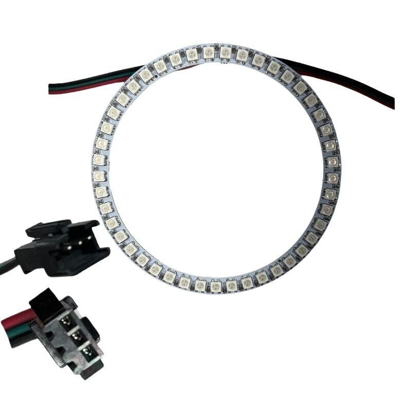 WS2812B Matrix Dijital Yuvarlak Pixel Led 45 Led Halka ARGB Magic Led Ayrı Ayrı Adresli Matrix Ekran 5V Dış Çap 120mm İç Çap 100mm