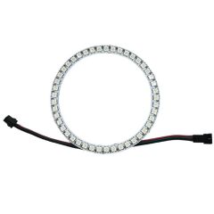 WS2812B Matrix Dijital Yuvarlak Pixel Led 45 Led Halka ARGB Magic Led Ayrı Ayrı Adresli Matrix Ekran 5V Dış Çap 120mm İç Çap 100mm