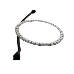 WS2812B Matrix Dijital Yuvarlak Pixel Led 45 Led Halka ARGB Magic Led Ayrı Ayrı Adresli Matrix Ekran 5V Dış Çap 120mm İç Çap 100mm