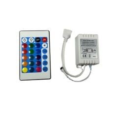 IR KUMANDALI RGB ŞERİT LED SET 5050 LEDLİ 3ÇİPLİ 10METRE SİLİKONLU