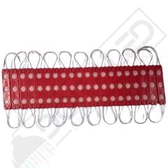 1,2 Watt 3lü Lensli Kırmızı Led Modül 2835 Reklamcı Modül 10 Adet
