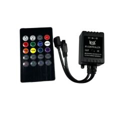 MÜZİK MODLU IR KUMANDALI RGB ŞERİT LED SET 5050 LEDLİ 3ÇİPLİ 10METRE SİLİKONLU