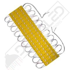 1,2 Watt 3lü Lensli Amber-Sarı Led Modül 2835 Reklamcı Modül 10 Adet