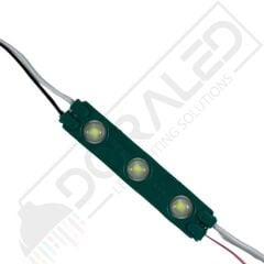 1,2 Watt 3lü Lensli Yeşil Led Modül 2835 Reklamcı Modül 10 Adet