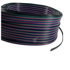 Rgb Kablo 4 Lü Şerit Led Kablosu 4X0.22 Kalaylı %100 Bakır 100m