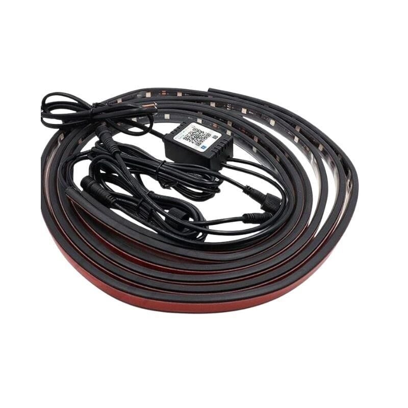 Araç Altı Pixel (KAYANLED) Led Aydınlatma Şerit Led 4'Lü Set  90*120cm APP Kontrollü İP68 Su Geçirmez