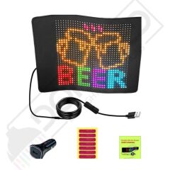 Bluetooth Lu Telefon Kontrollü S3232 Flexible Matrix Led Ekran 5V (210*167mm panel)