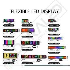 Bluetooth Lu Telefon Kontrollü S3264 Flexible Matrix Led Ekran 5V (390*187mm)