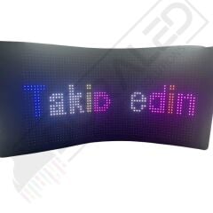 Bluetooth Lu Telefon Kontrollü S3264 Flexible Matrix Led Ekran 5V (390*187mm)