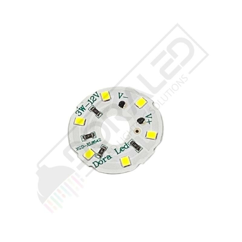 12Volt 3Watt Smd 5630 Ledli Led Modül Beyaz 10mm Delik Çaplı 12V 3W Avize Ledi 34mm(3 Adet)