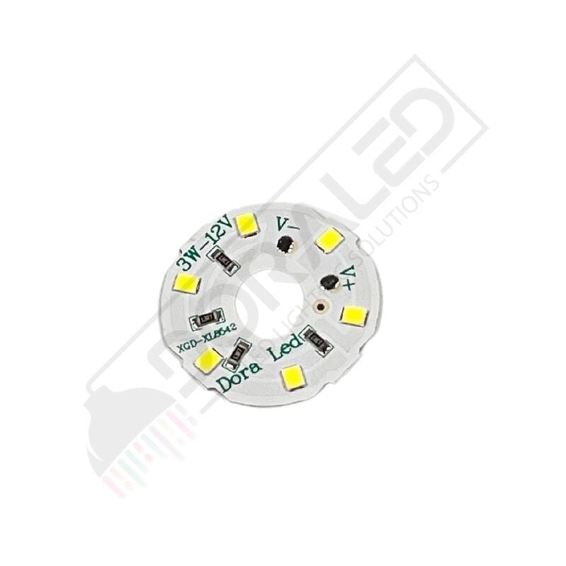 12Volt 3Watt Smd 5630 Ledli Led Modül Beyaz 10mm Delik Çaplı 12V 3W Avize Ledi 34mm(3 Adet)