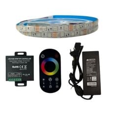 RF DOKUNMATİK KUMANDALI RGB ŞERİT LED SET 5050 LEDLİ 3ÇİPLİ 20METRE IP20