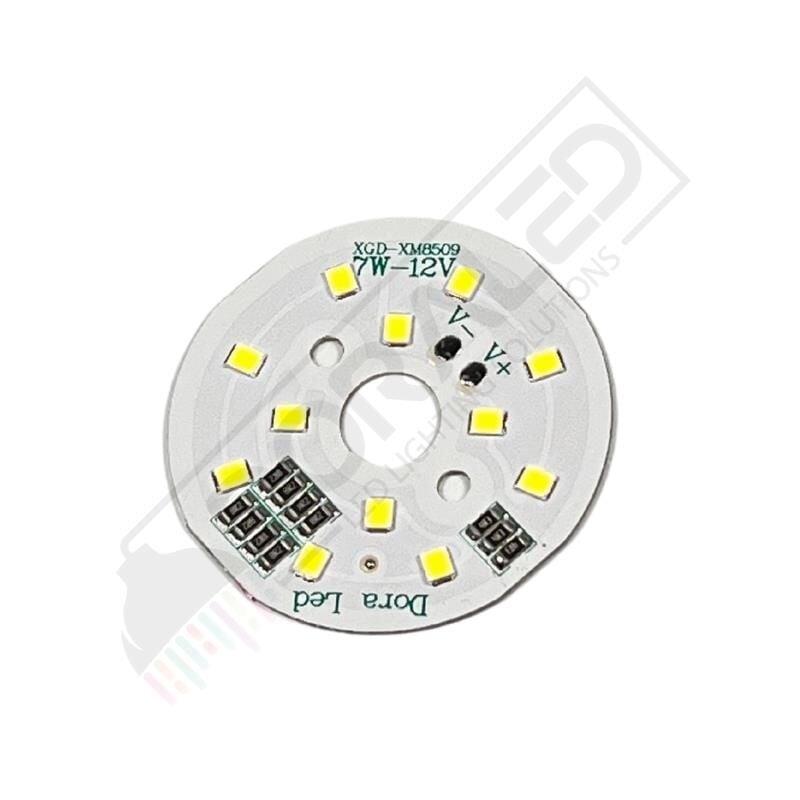 12Volt 7Watt Smd 2835  Ledli Led Modül 10mm Delik Çaplı Beyaz 12V 7W Avize Ledi 44mm(3 Adet)