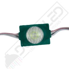24 Volt Yeşil1,5 Watt Tekli Lensli 3030 Reklamcı Modül IP65 (10 Adet)