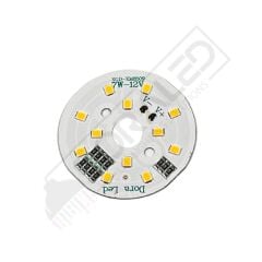 12Volt 7Watt Smd 2835 Ledli Led Modül 10mm Delik Çaplı Gün Işığı 12V 7W Avize Ledi 44mm(3 Adet)