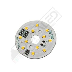 12Volt 7Watt Smd 2835 Ledli Led Modül 10mm Delik Çaplı Gün Işığı 12V 7W Avize Ledi 44mm(3 Adet)