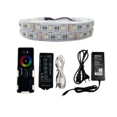 DOKUNMATİK MÜZİK KONTROLLÜ RGBW ŞERİT LED SET 5050 LEDLİ 3ÇİPLİ 12VOLT 5METRE