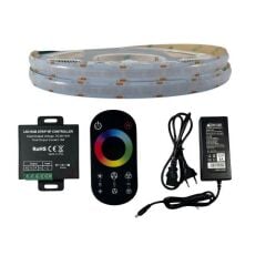 DOKUNMATİK KONTROLLÜ COB RGB ŞERİT LED SET 576/1M LEDLİ 5METRE