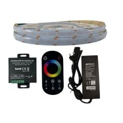 DOKUNMATİK KONTROLLÜ COB RGB ŞERİT LED SET 768/1M LEDLİ 10 METRE