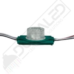 12 Volt Yeşil 1,5 Watt Tekli Lensli Mercekli Reklamcı Modül IP65 (10 Adet)