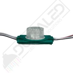12 Volt Yeşil 1,5 Watt Tekli Lensli Mercekli Reklamcı Modül IP65 (10 Adet)