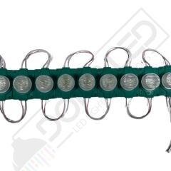 12 Volt Yeşil 1,5 Watt Tekli Lensli Mercekli Reklamcı Modül IP65 (10 Adet)