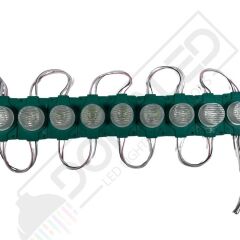 12 Volt Yeşil 1,5 Watt Tekli Lensli Mercekli Reklamcı Modül IP65 (10 Adet)