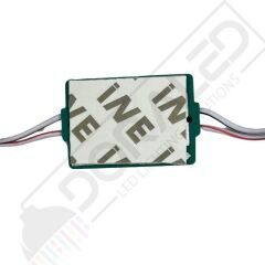 12 Volt Yeşil 1,5 Watt Tekli Lensli Mercekli Reklamcı Modül IP65 (10 Adet)