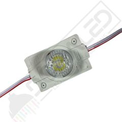 12 Volt Beyaz 1,5 Watt Tekli Lensli 3030 Reklamcı Modül IP65 (10 Adet)