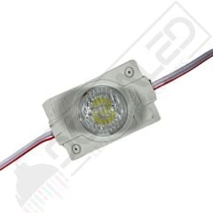 12 Volt Beyaz 1,5 Watt Tekli Lensli 3030 Reklamcı Modül IP65 (10 Adet)