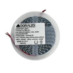 5 Volt Şerit Led 5MM 120 Ledli Amber (Sarı) 2835 5V Şerit Led 5M