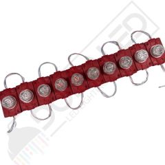 12 Volt Kırmzı1,5 Watt Tekli Lensli 3030 Reklamcı Modül IP65 (10 Adet)