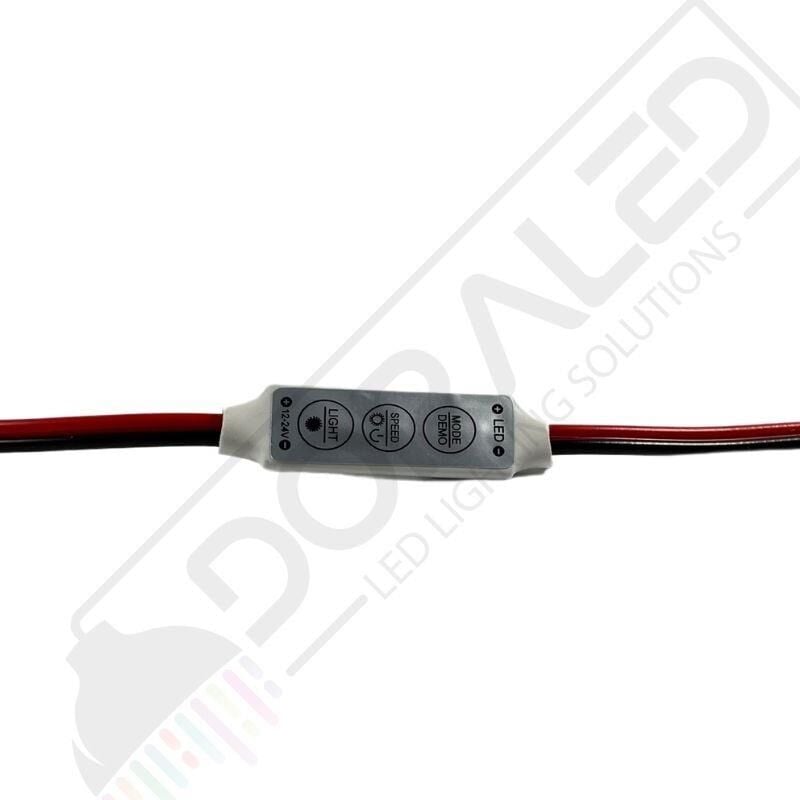 5-24 Volt 3 Tuşlu Mini Dimmer Flaşör Led Animasyon Devresi