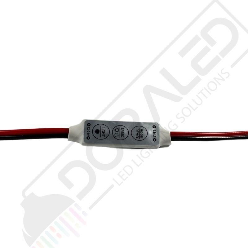 5-24 Volt 3 Tuşlu Mini Dimmer Flaşör Led Animasyon Devresi