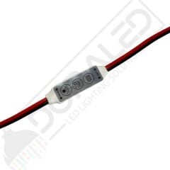 5-24 Volt 3 Tuşlu Mini Dimmer Flaşör Led Animasyon Devresi