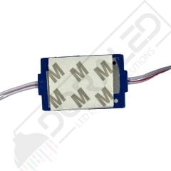 12 Volt Mavi 1,5 Watt Tekli Lensli 3030 Reklamcı Modül IP65 (10 Adet)