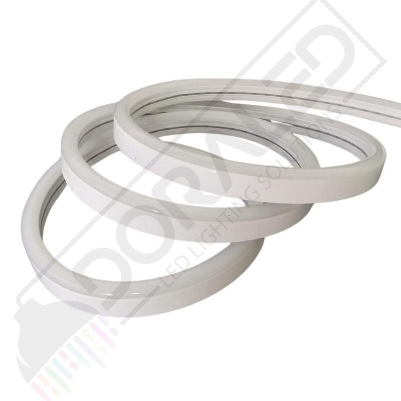 12x12mm 6500K Beyaz 12 Volt 25 Metre Flat Mobilya Neon Led 2,5Cm de Bir kesilebilir - Mobilya Gömme Düz Neon 12V 25M