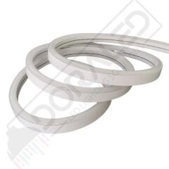 12x12mm 6500K Beyaz 12 Volt 25 Metre Flat Mobilya Neon Led 2,5Cm de Bir kesilebilir - Mobilya Gömme Düz Neon 12V 25M