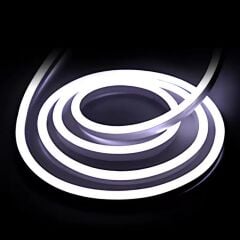 12x12mm 6500K Beyaz 12 Volt 25 Metre Flat Mobilya Neon Led 2,5Cm de Bir kesilebilir - Mobilya Gömme Düz Neon 12V 25M