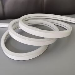 12x12mm 4000K Natural Beyaz 12 Volt 25 Metre  Flat Mobilya Neon Led 2,5Cm de Bir kesilebilir - Mobilya Gömme Düz Neon 12V 25M