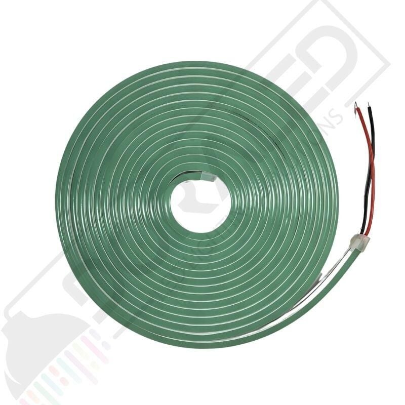12 Volt 6x12mm Turkuaz Esnek Neon Led 5 Metre (1 cm'de Kesilebilir.)