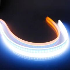 Far Üstü Sinyal Pixel Kayan Led 60 cm Çift Beyaz+Sarı