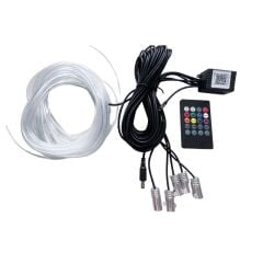 Araç Içi Atmosfer Ambiyans LED Neon Ip LED Rgb App Kontrollü 5 Parça