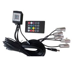 Araç Içi Atmosfer Ambiyans LED Neon Ip LED Rgb App Kontrollü 5 Parça