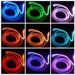 Araç Içi Atmosfer Ambiyans LED Neon Ip LED Rgb App Kontrollü 5 Parça